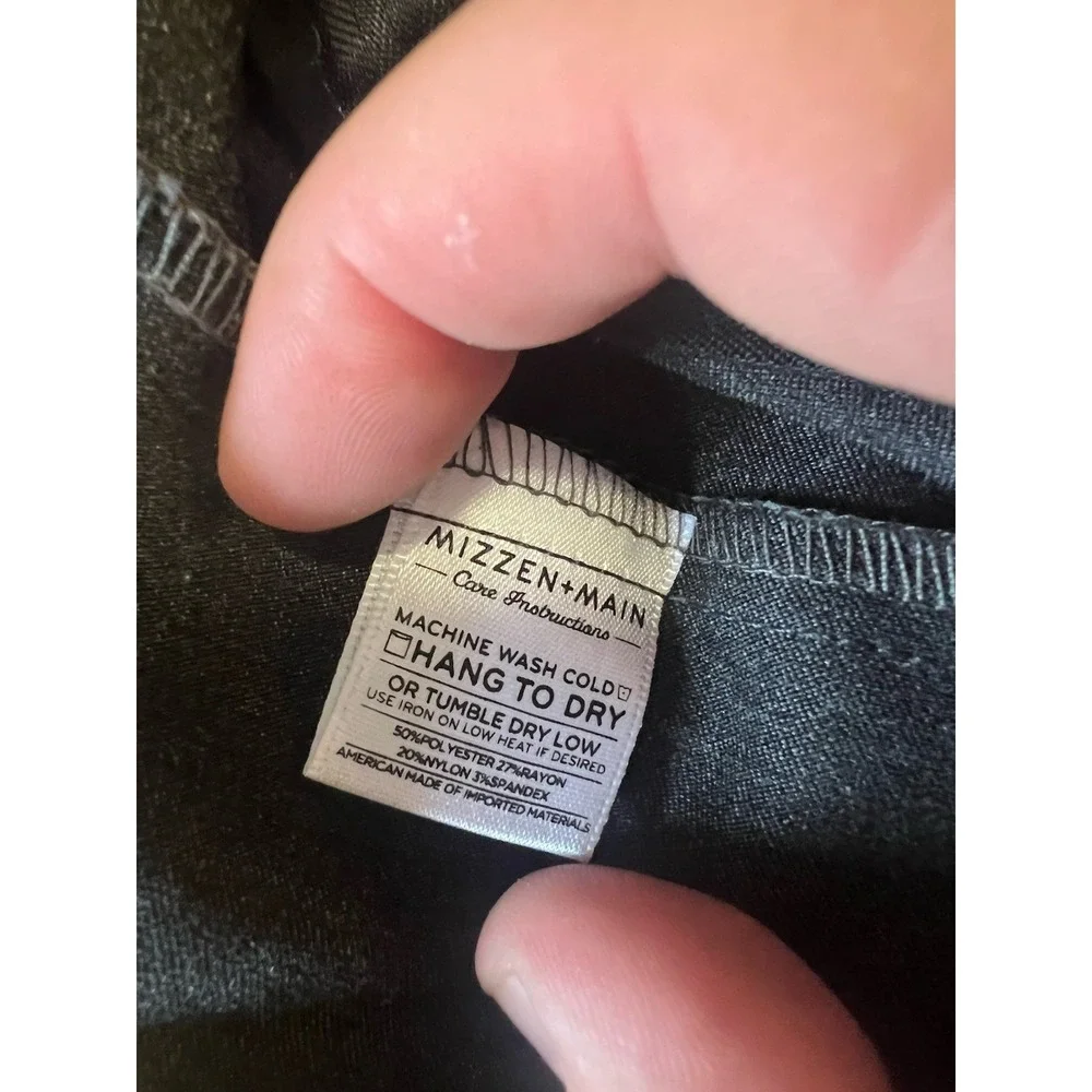 Mizzen Main Pants Mens 30x28 Gray Chino Straight Performance‎ Flat Front